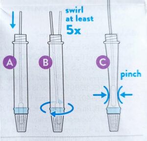 Insert the Swab into the Tube